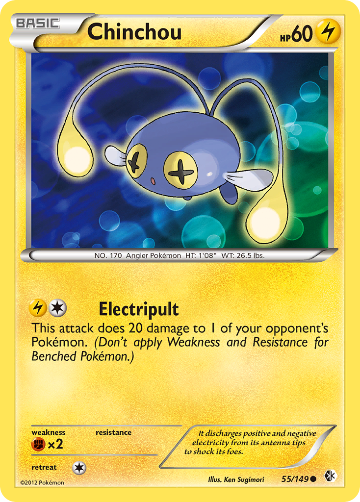 Chinchou (55/149) [Black & White: Boundaries Crossed] | Dumpster Cat Games