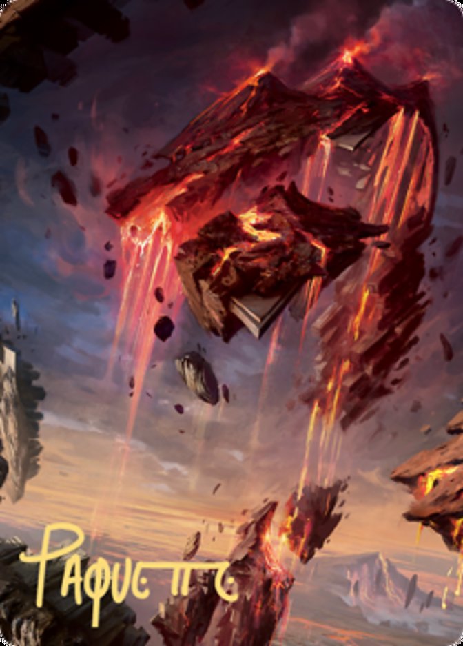 Mountain 2 Art Card (Gold-Stamped Signature) [Zendikar Rising Art Series] | Dumpster Cat Games