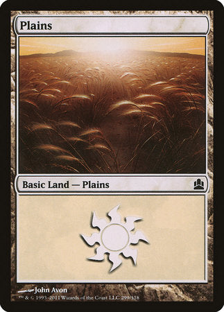 Plains (299) [Commander 2011] | Dumpster Cat Games
