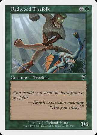 Redwood Treefolk [Seventh Edition] | Dumpster Cat Games
