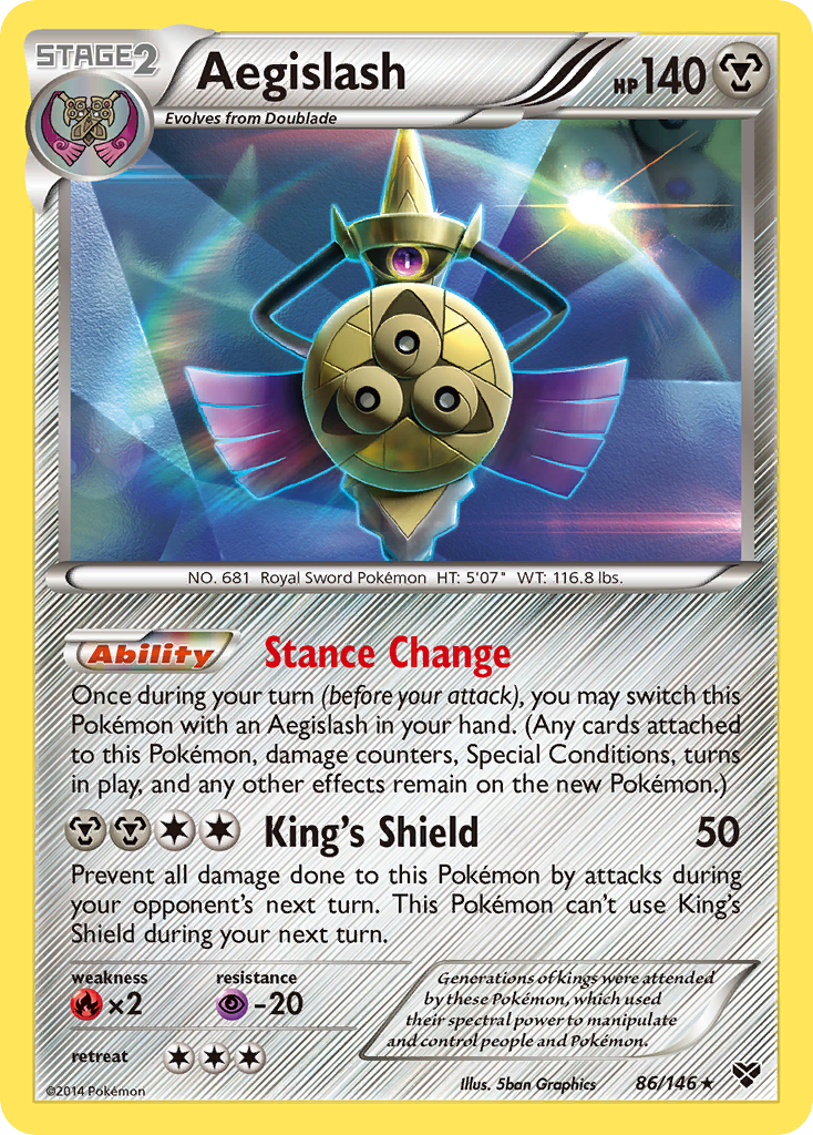 Aegislash (86/146) [XY: Base Set] | Dumpster Cat Games