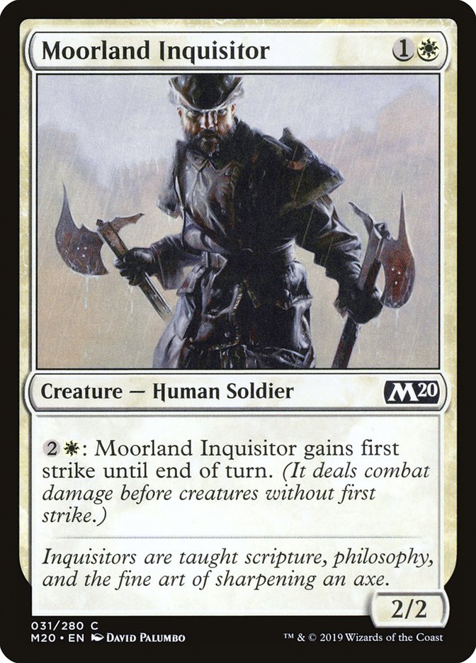 Moorland Inquisitor [Core Set 2020] | Dumpster Cat Games