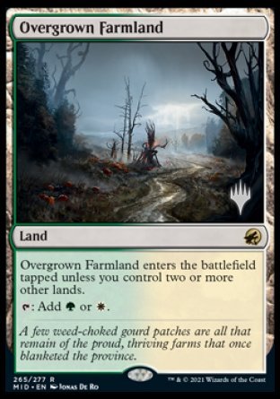 Overgrown Farmland (Promo Pack) [Innistrad: Midnight Hunt Promos] | Dumpster Cat Games