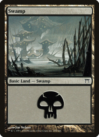 Swamp (295) [Champions of Kamigawa] | Dumpster Cat Games