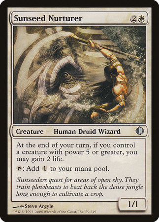 Sunseed Nurturer [Shards of Alara] | Dumpster Cat Games