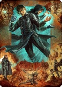 Jace, Mirror Mage 2 Art Card [Zendikar Rising Art Series] | Dumpster Cat Games