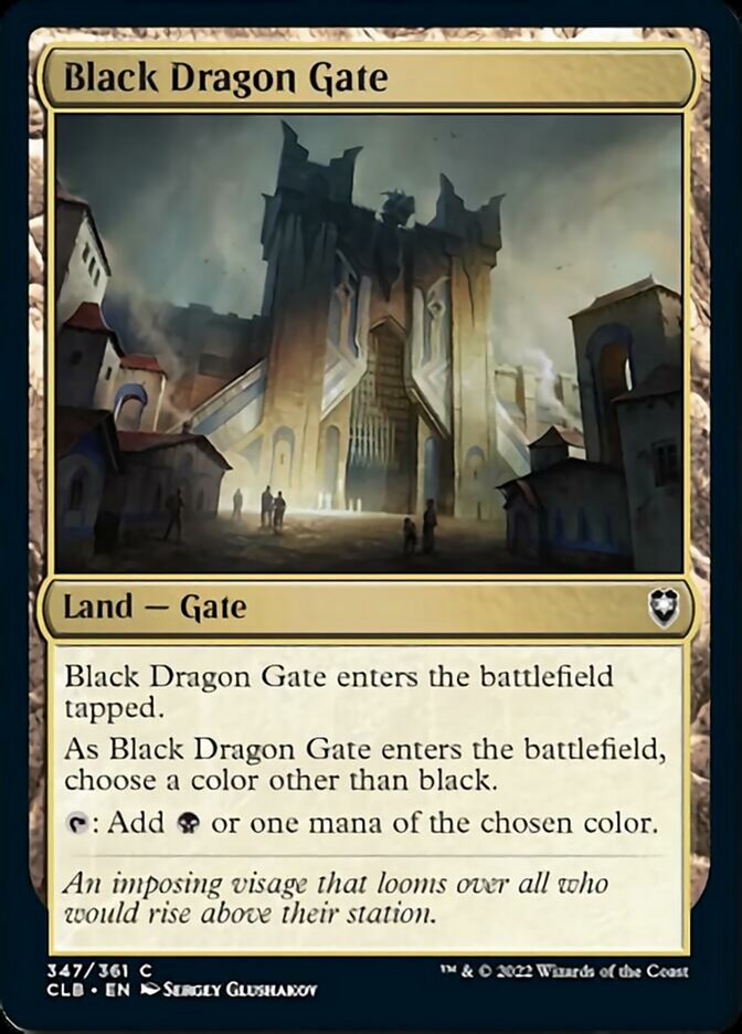 Black Dragon Gate [Commander Legends: Battle for Baldur's Gate] | Dumpster Cat Games