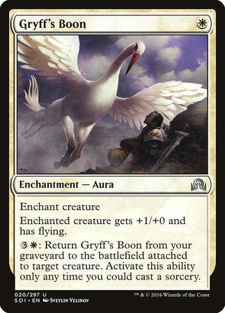 Gryff's Boon [Shadows over Innistrad] | Dumpster Cat Games