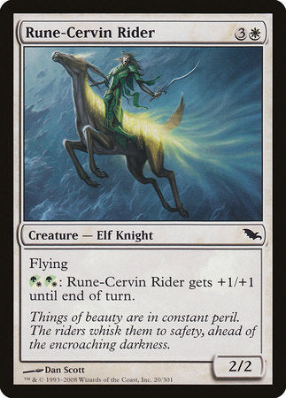 Rune-Cervin Rider [Shadowmoor] | Dumpster Cat Games