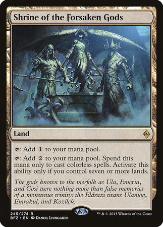 Shrine of the Forsaken Gods [Battle for Zendikar] | Dumpster Cat Games