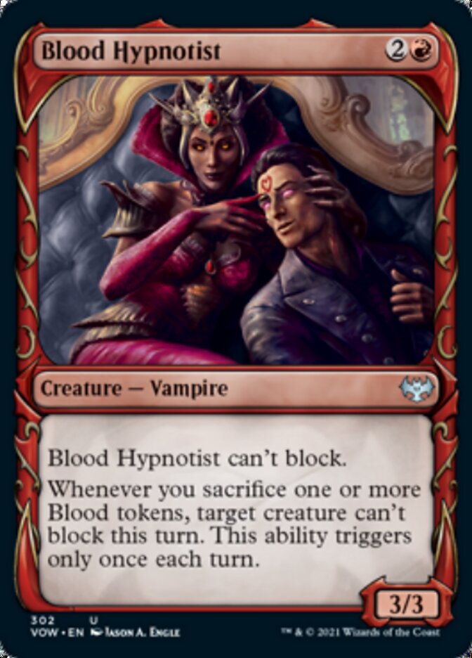 Blood Hypnotist (Showcase Fang Frame) [Innistrad: Crimson Vow] | Dumpster Cat Games