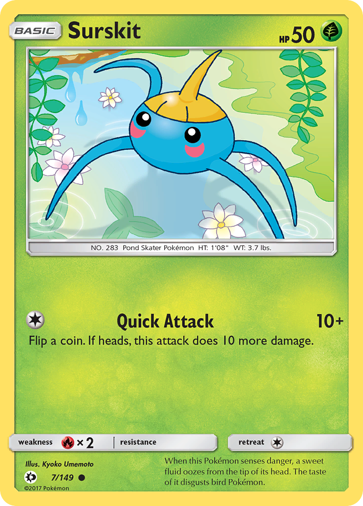 Surskit (7/149) [Sun & Moon: Base Set] | Dumpster Cat Games