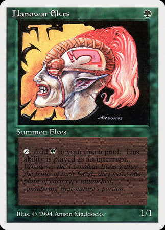Llanowar Elves [Summer Magic / Edgar] | Dumpster Cat Games