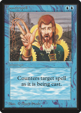 Counterspell [Limited Edition Beta] | Dumpster Cat Games