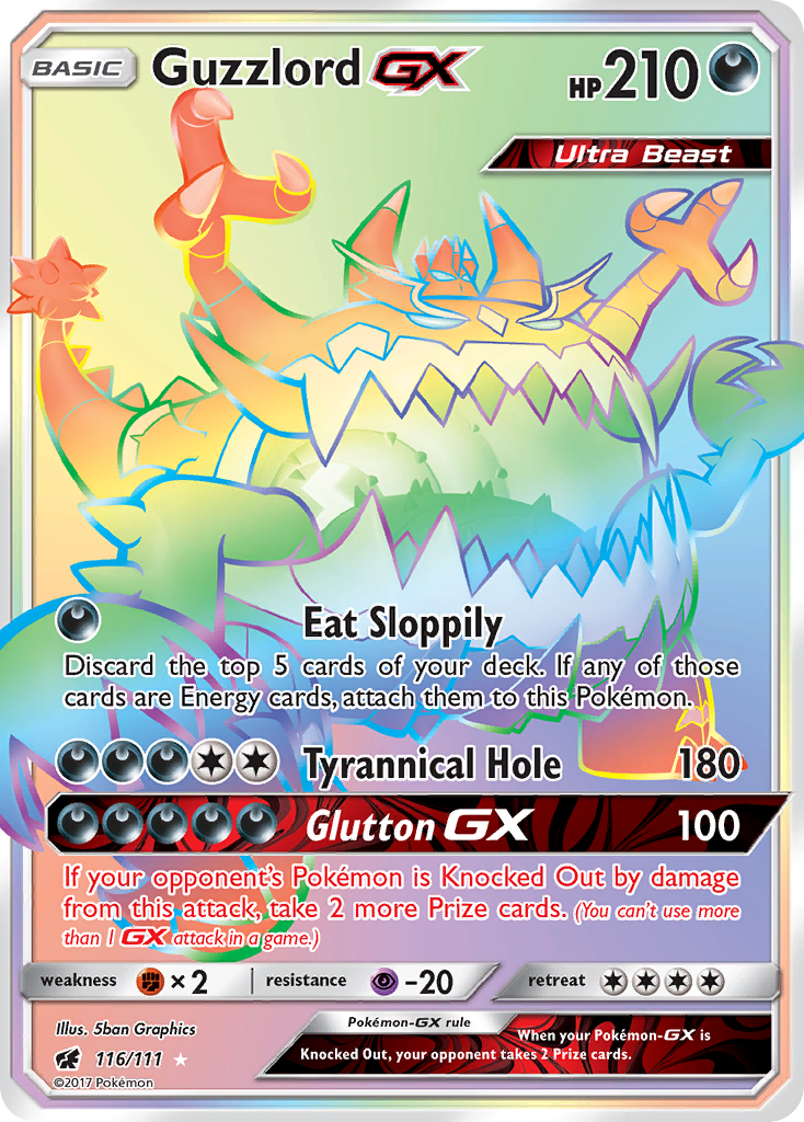 Guzzlord GX (116/111) [Sun & Moon: Crimson Invasion] | Dumpster Cat Games