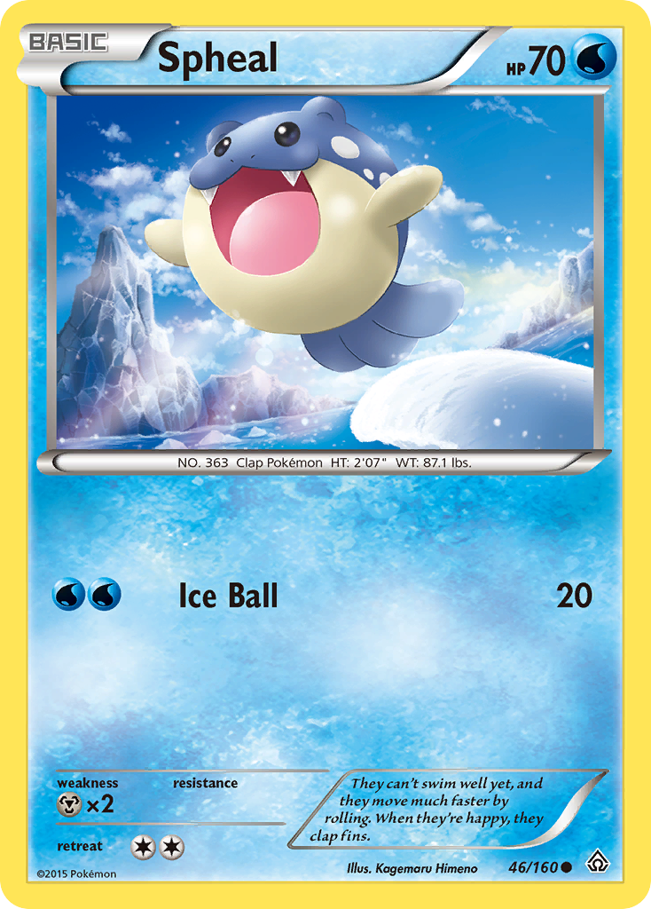 Spheal (46/160) [XY: Primal Clash] | Dumpster Cat Games