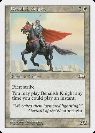 Benalish Knight [Anthologies] | Dumpster Cat Games