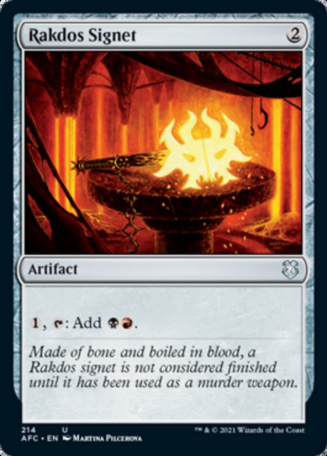 Rakdos Signet [Dungeons & Dragons: Adventures in the Forgotten Realms Commander] | Dumpster Cat Games