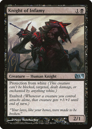 Knight of Infamy [Magic 2013] | Dumpster Cat Games