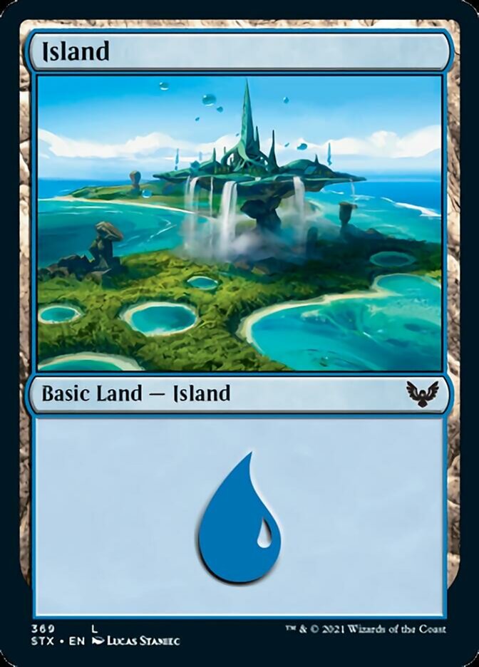 Island (#369) [Strixhaven: School of Mages] | Dumpster Cat Games
