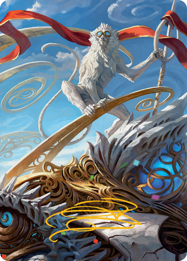 Ragavan, Nimble Pilferer Art Card (Gold-Stamped Signature) [March of the Machine Art Series] | Dumpster Cat Games