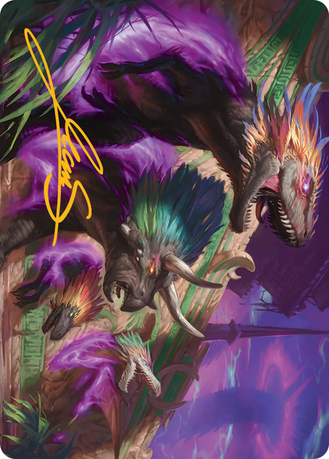 Burning Sun's Fury Art Card (Gold-Stamped Signature) [March of the Machine Art Series] | Dumpster Cat Games