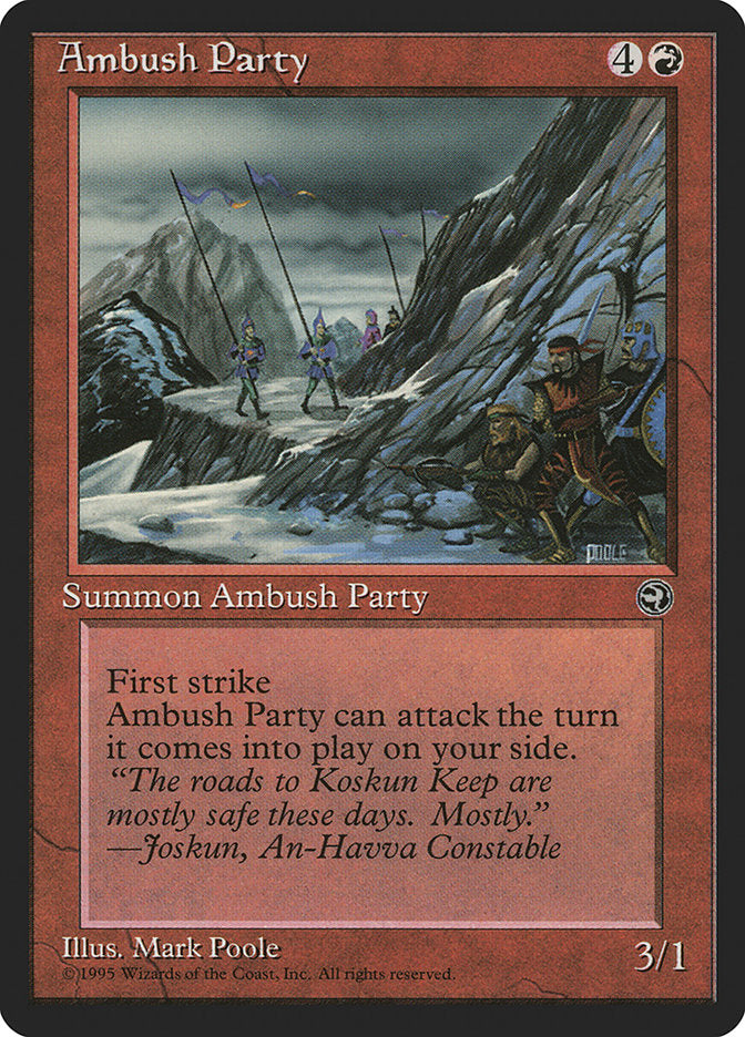 Ambush Party (Joskun Flavor Text) [Homelands] | Dumpster Cat Games