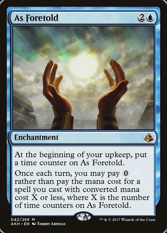 As Foretold [Amonkhet] | Dumpster Cat Games