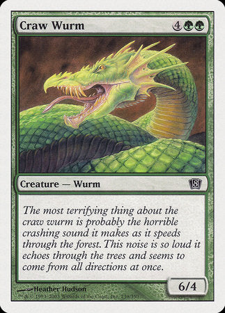 Craw Wurm [Eighth Edition] | Dumpster Cat Games