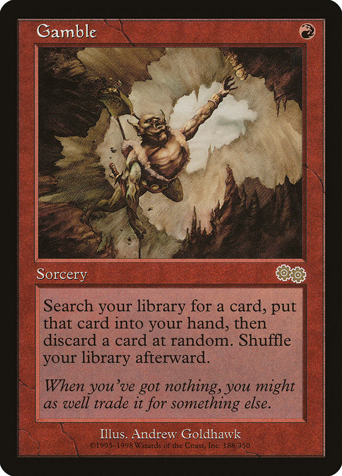 Gamble [Urza's Saga] | Dumpster Cat Games