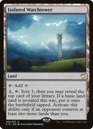 Isolated Watchtower [Commander 2018] | Dumpster Cat Games
