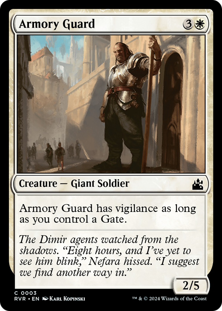 Armory Guard [Ravnica Remastered] | Dumpster Cat Games