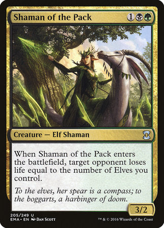 Shaman of the Pack [Eternal Masters] | Dumpster Cat Games
