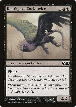 Deathgaze Cockatrice [Magic 2014] | Dumpster Cat Games