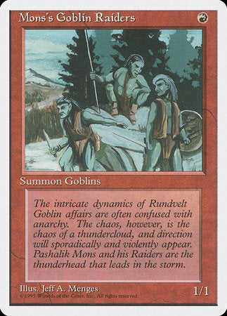 Mons's Goblin Raiders [Fourth Edition] | Dumpster Cat Games