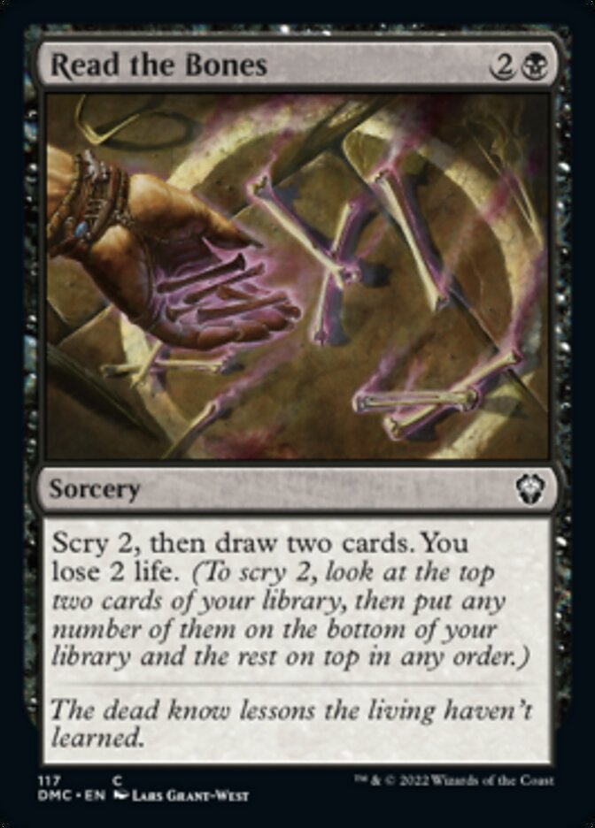 Read the Bones [Dominaria United Commander] | Dumpster Cat Games