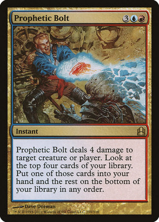 Prophetic Bolt [Commander 2011] | Dumpster Cat Games