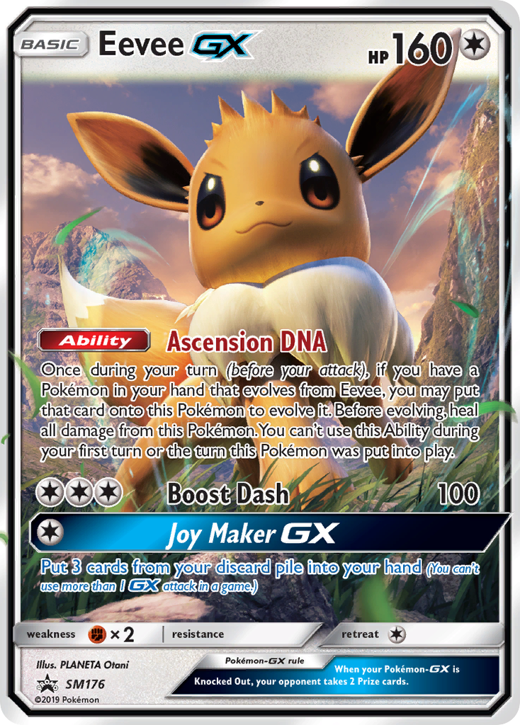 Eevee GX (SM176) (Jumbo Card) [Sun & Moon: Black Star Promos] | Dumpster Cat Games