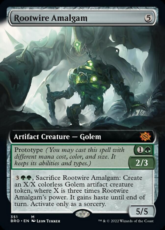 Rootwire Amalgam (Extended Art) [The Brothers' War] | Dumpster Cat Games
