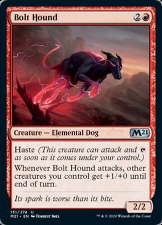 Bolt Hound [Core Set 2021] | Dumpster Cat Games