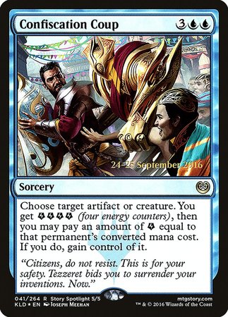 Confiscation Coup [Kaladesh Promos] | Dumpster Cat Games