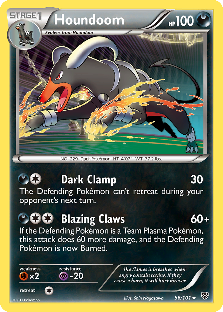 Houndoom (56/101) [Black & White: Plasma Blast] | Dumpster Cat Games