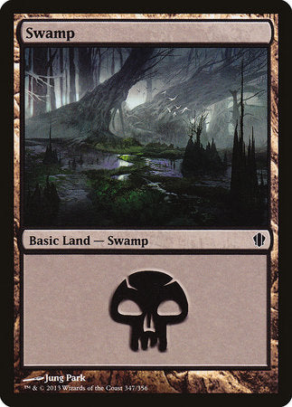 Swamp (347) [Commander 2013] | Dumpster Cat Games