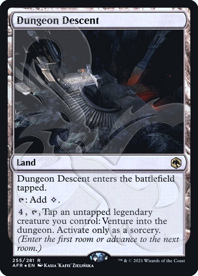 Dungeon Descent (Ampersand Promo) [Dungeons & Dragons: Adventures in the Forgotten Realms Promos] | Dumpster Cat Games