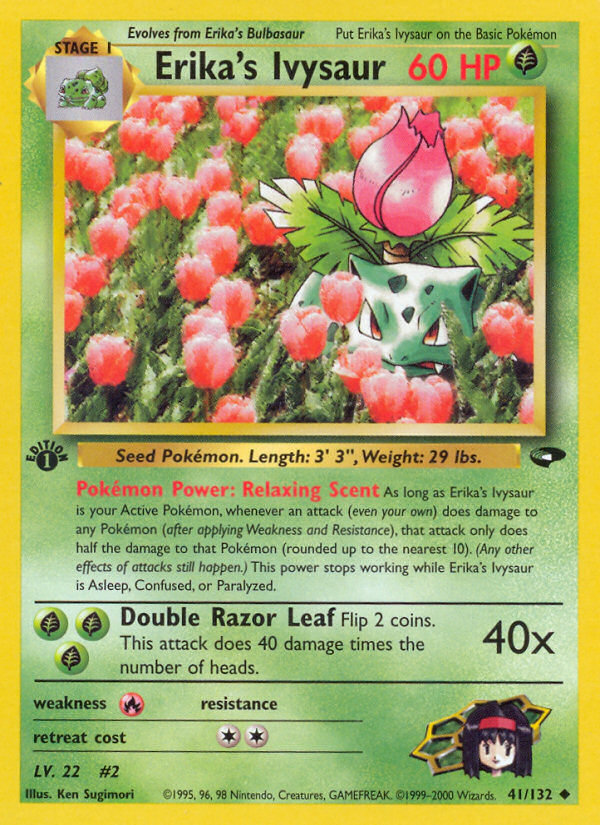 Erika's Ivysaur (41/132) [Gym Challenge 1st Edition] | Dumpster Cat Games