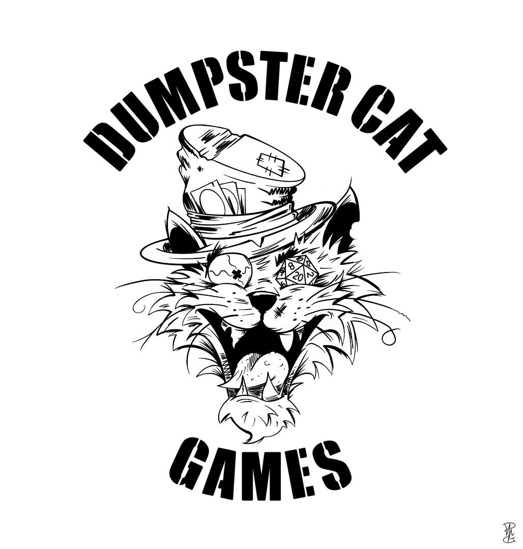 DumpsterCat Short Sleeve T-Shirt | Dumpster Cat Games