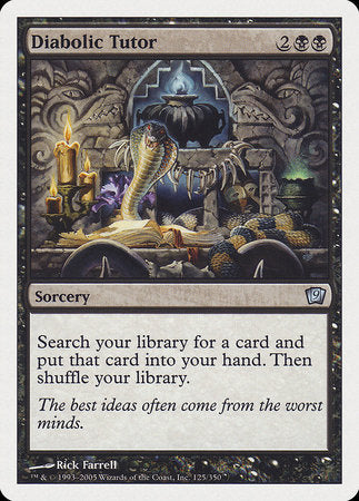 Diabolic Tutor [Ninth Edition] | Dumpster Cat Games