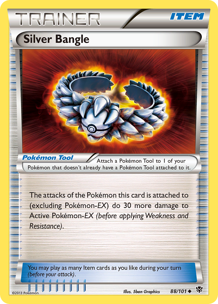Silver Bangle (88/101) [Black & White: Plasma Blast] | Dumpster Cat Games