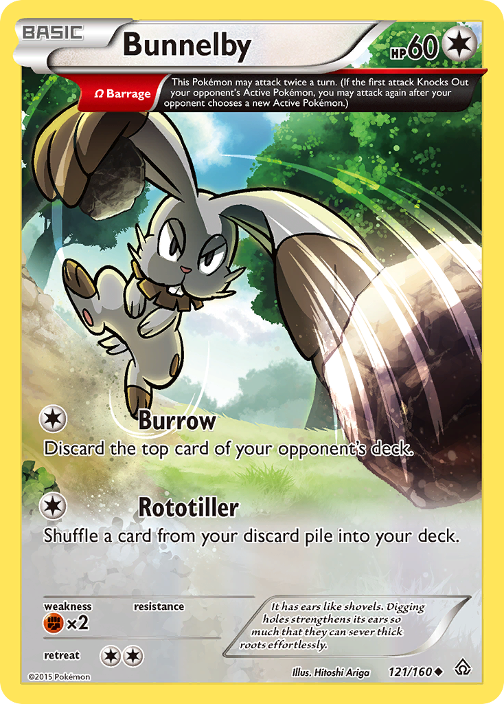 Bunnelby (121/160) [XY: Primal Clash] | Dumpster Cat Games