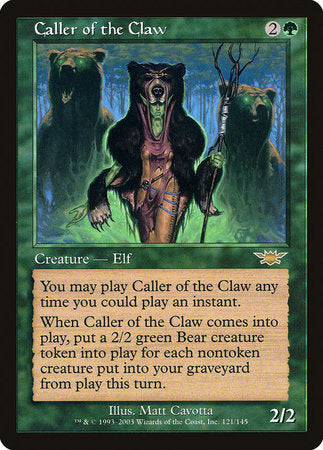 Caller of the Claw [Legions] | Dumpster Cat Games